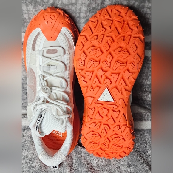 Nike ACG Mountain Fly 2 Low White Orange Hiking DV7903-100 Mens Size 6.5 NEW